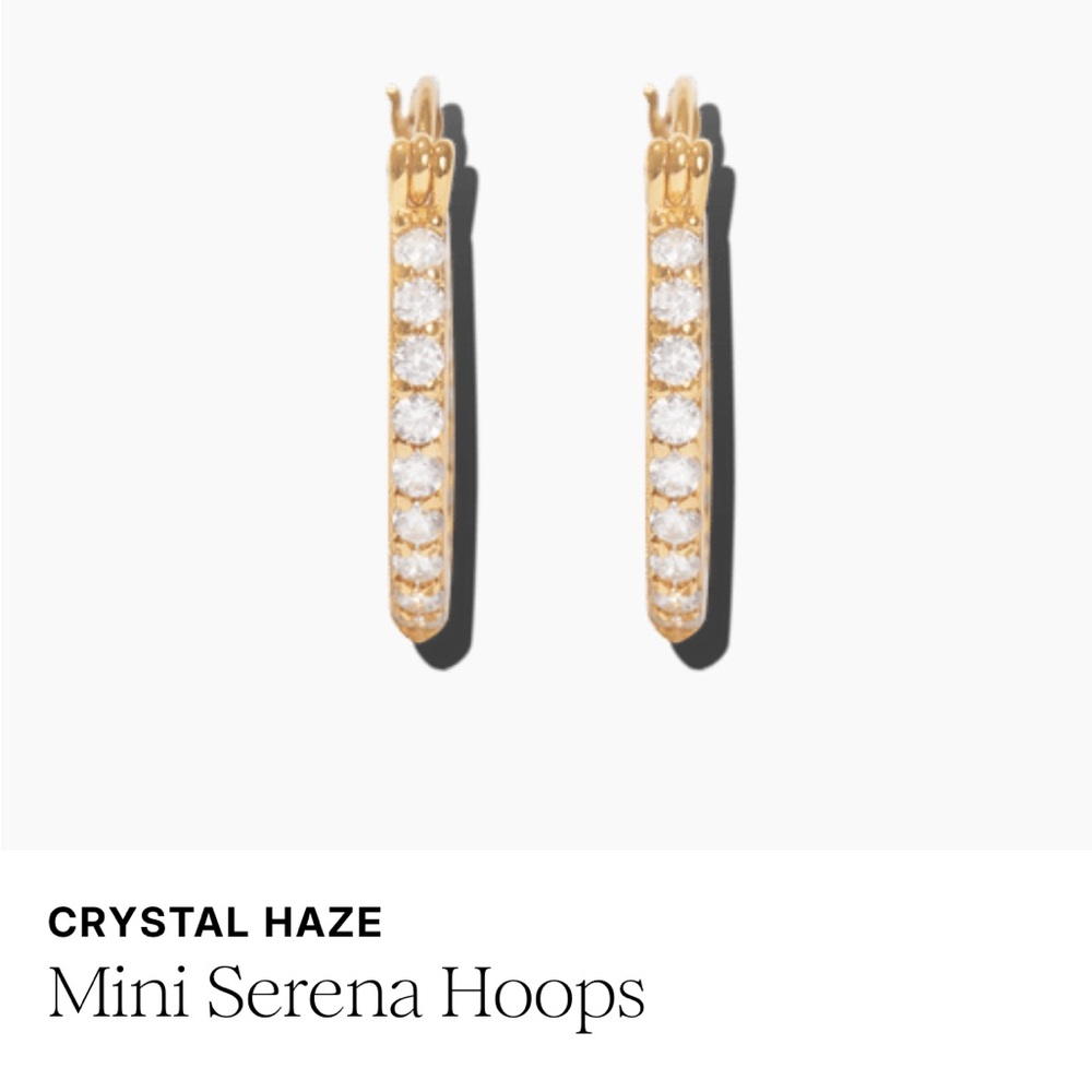 Crystal Haze Mini Serena Hoops